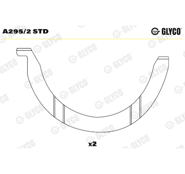 Distanční kotouč, kliková hřídel GLYCO A295/2 STD