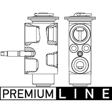 Expanzní ventil, klimatizace MAHLE ORIGINAL AVE 113 000P