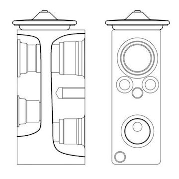 Expanzní ventil, klimatizace MAHLE ORIGINAL AVE 3 000S