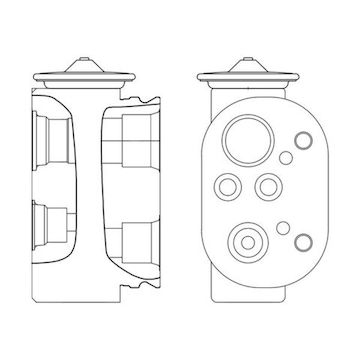 Expanzní ventil, klimatizace MAHLE ORIGINAL AVE 4 000S