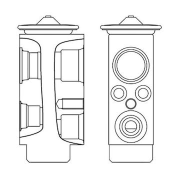 Expanzní ventil, klimatizace MAHLE ORIGINAL AVE 6 000S