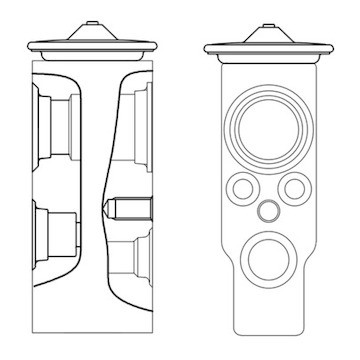 Expanzní ventil, klimatizace MAHLE ORIGINAL AVE 7 000S