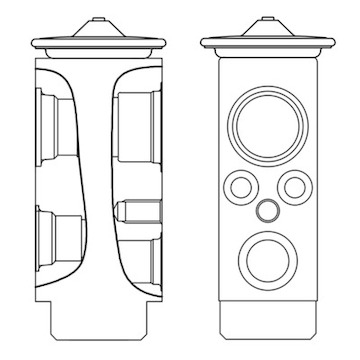 Expanzní ventil, klimatizace MAHLE ORIGINAL AVE 8 000S