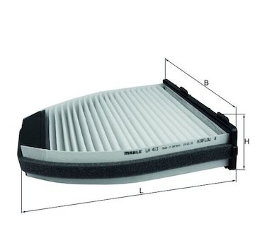 Filtr, vzduch v interiéru MAHLE ORIGINAL LA 413
