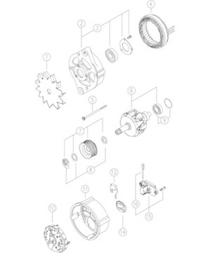 generátor MAHLE ORIGINAL MG 137