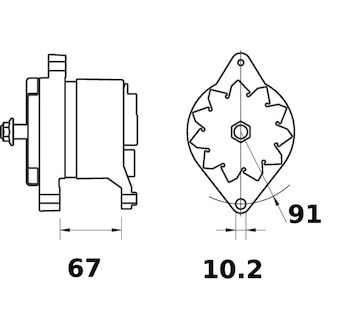 generátor MAHLE ORIGINAL MG 184