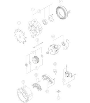 generátor MAHLE ORIGINAL MG 205