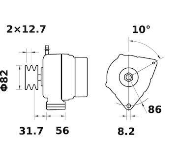 generátor MAHLE ORIGINAL MG 349