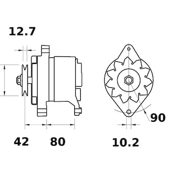 generátor MAHLE ORIGINAL MG 455