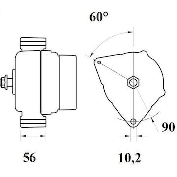 generátor MAHLE ORIGINAL MG 467