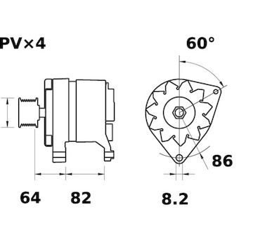 generátor MAHLE ORIGINAL MG 507