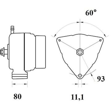 generátor MAHLE ORIGINAL MG 795