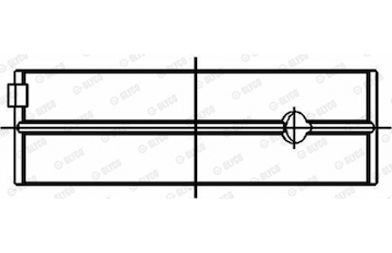 Hlavní ložiska klikového hřídele GLYCO 72-4550 STD