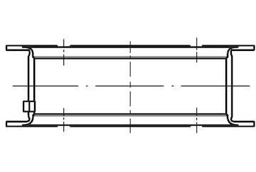 Hlavní ložiska klikového hřídele MAHLE ORIGINAL 001 FL 10322 000
