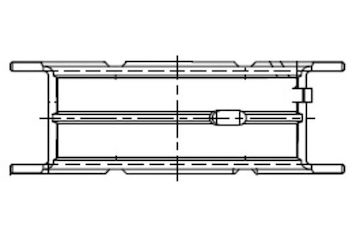 Hlavní ložiska klikového hřídele MAHLE ORIGINAL 001 FL 21834 000