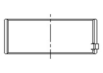 Hlavní ložiska klikového hřídele MAHLE ORIGINAL 001 HL 10206 050