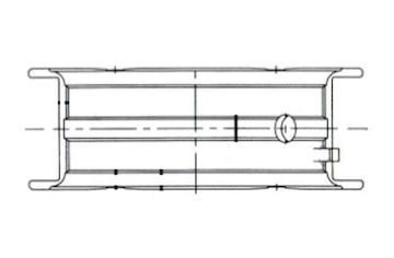 Hlavní ložiska klikového hřídele MAHLE ORIGINAL 011 FL 19222 000