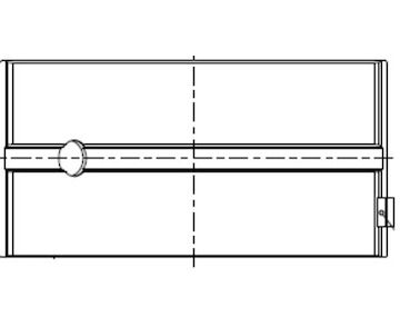 Hlavní ložiska klikového hřídele MAHLE ORIGINAL 011 HL 18301 000