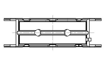 Hlavní ložiska klikového hřídele MAHLE ORIGINAL 014 FL 22005 000