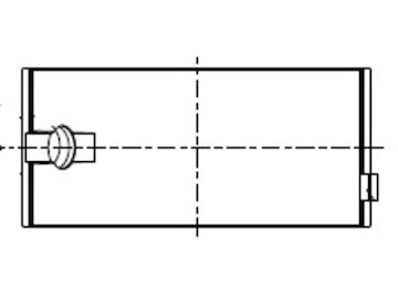 Hlavní ložiska klikového hřídele MAHLE ORIGINAL 043 HL 18407 200