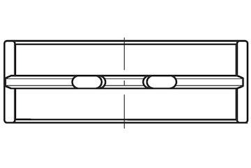 Hlavní ložiska klikového hřídele MAHLE ORIGINAL 063 HL 20434 200