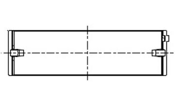 Hlavní ložiska klikového hřídele MAHLE ORIGINAL 151 HL 19658 000