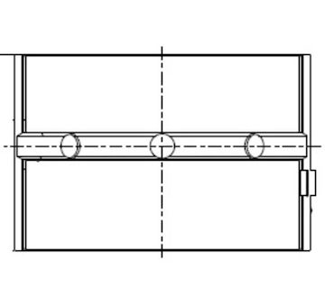 Hlavní ložiska klikového hřídele MAHLE ORIGINAL 209 HL 20414 000