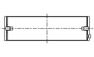 Hlavní ložiska klikového hřídele MAHLE ORIGINAL 227 HL 20017 000