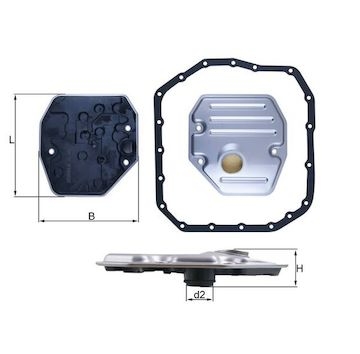 Hydraulický filtr, automatická převodovka MAHLE ORIGINAL HX 265D