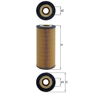 Hydraulický filtr, automatická převodovka MAHLE ORIGINAL HX 77