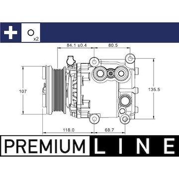 Kompresor, klimatizace MAHLE ORIGINAL ACP 1336 000P