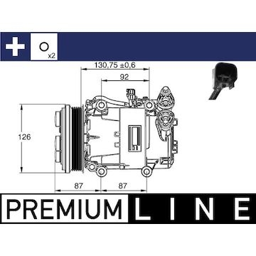 Kompresor, klimatizace MAHLE ORIGINAL ACP 54 000P