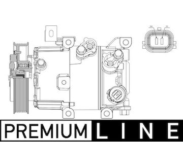 Kompresor, klimatizace MAHLE ORIGINAL ACP 630 000P