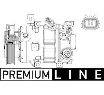 Kompresor, klimatizace MAHLE ORIGINAL ACP 635 000P