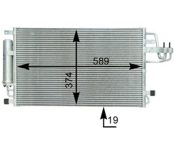 Kondenzátor, klimatizace MAHLE ORIGINAL AC 399 000S