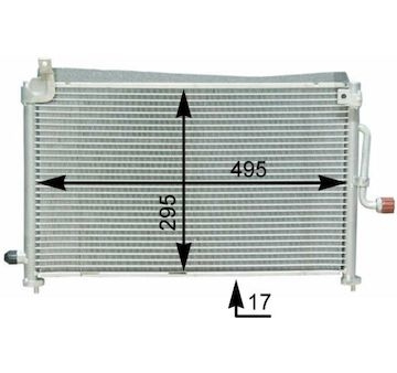 Kondenzátor, klimatizace MAHLE ORIGINAL AC 416 000S