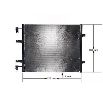 Kondenzátor, klimatizace MAHLE ORIGINAL AC 708 000S