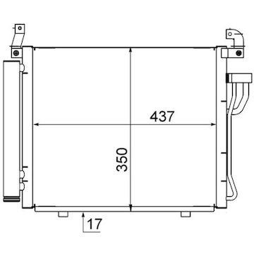 Kondenzátor, klimatizace MAHLE ORIGINAL AC 712 000S