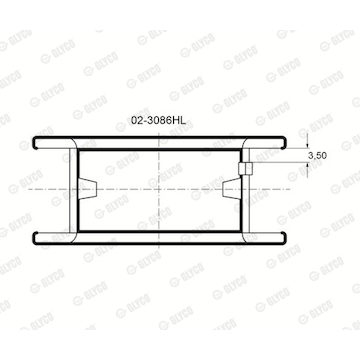 Ložisko GLYCO 02-3086HL