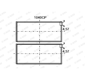 Ložisko GLYCO 1040CP