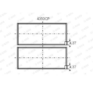 Ložisko GLYCO 4350CP