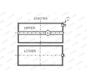 Ložisko GLYCO 65907RA