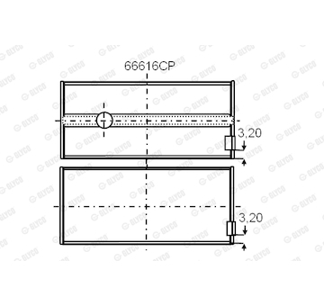 Ložisko GLYCO 66616CP