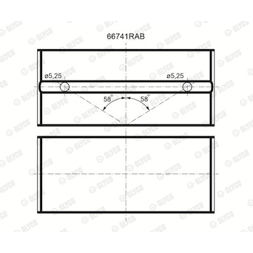 Ložisko GLYCO 66741RAB