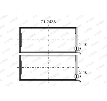 Ložisko GLYCO 71-2438