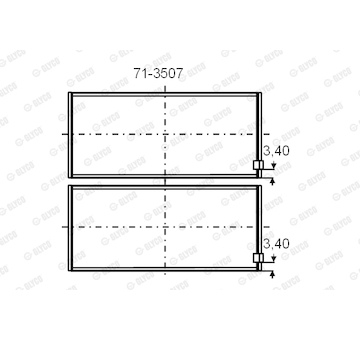 Ložisko GLYCO 71-3507