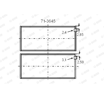 Ložisko GLYCO 71-3645