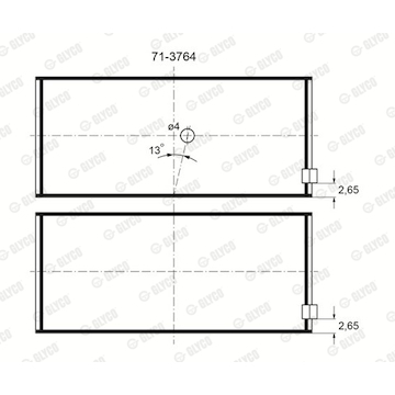 Ložisko GLYCO 71-3764