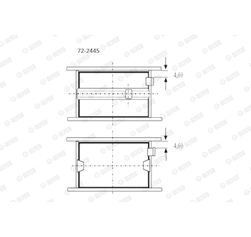 Ložisko GLYCO 72-2445H