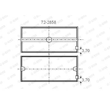 Ložisko GLYCO 72-2858